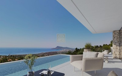 Villa de lujo con vistas panorámicas al mar Mediterráneo