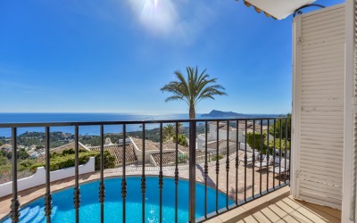 Villa en alquiler con espectaculares vistas al mar en Altea